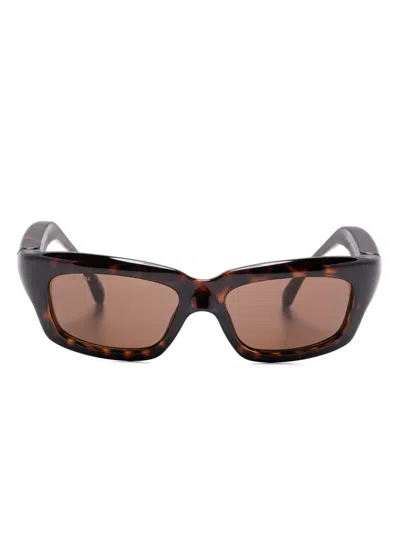 Balenciaga 0385 Sunglasses In Brown