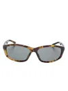 Balenciaga 0401 Sunglasses In Braun
