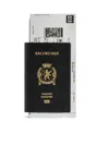 Balenciaga 1-card Long Passport Wallet In Black In Black