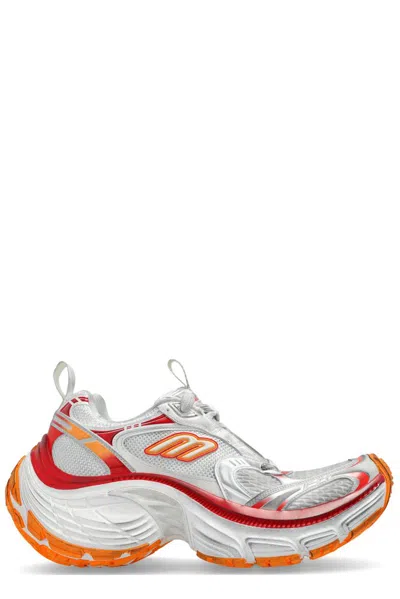 Balenciaga Women's 10xl Trainers In White/red/orange In Multi