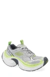 Balenciaga Multicolor Mesh And Rubber 6xl Sneakers In Grey/white/green