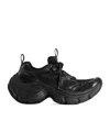 Balenciaga Circuit Mesh Sneakers Sports Artwork In Black