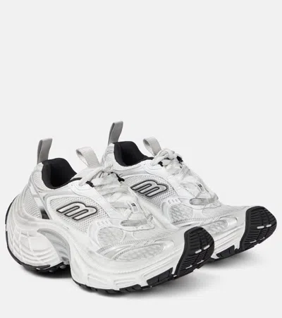 Balenciaga Women's Cargo Trainers In White/grey