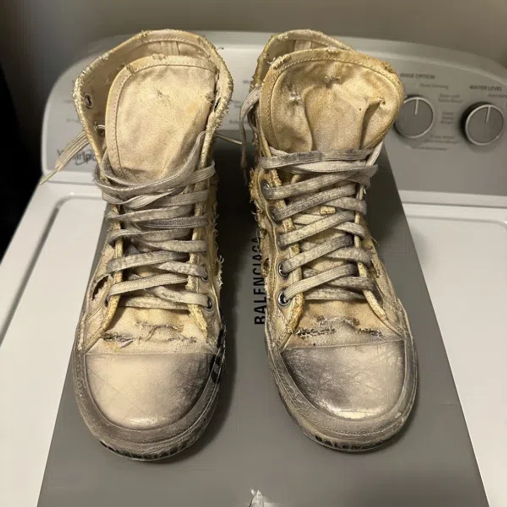 Homeless Designer Dirty Sneakers Young Girl In Old Dirty Ragged