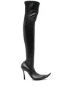 Balenciaga 110mm Alaska Over-the-knee Boots In Black