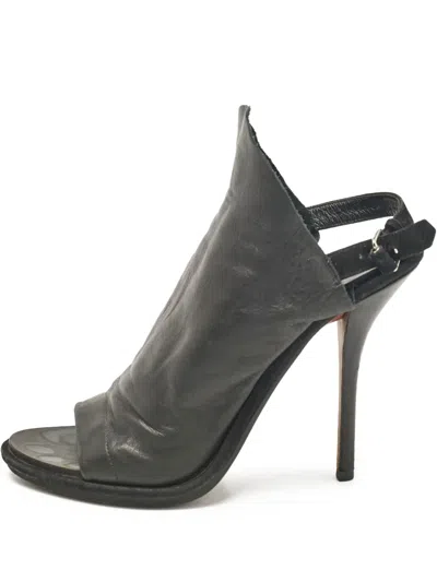 Pre-owned Balenciaga 110mm Leather Mules