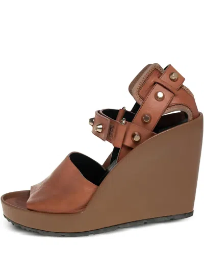 Pre-owned Balenciaga 110mm Leather Sandals