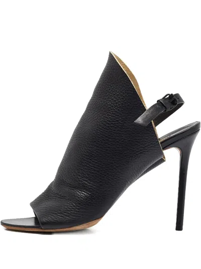 Pre-owned Balenciaga 110mm Slingback Leather Sandals