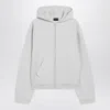 Balenciaga Back Regular Fit Zip Hoodie In White