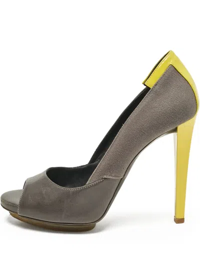 Pre-owned Balenciaga 120mm Peep-toe Pumps