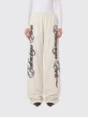 Balenciaga Multicolor Cursive Reversible Pants In White
