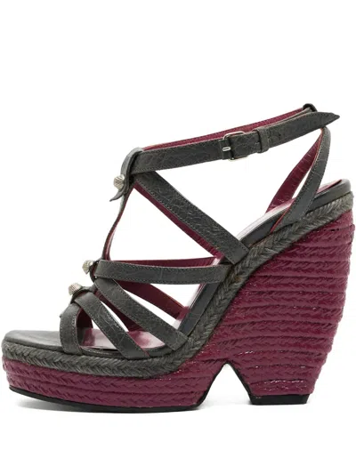 Pre-owned Balenciaga 130mm Strappy Sandals