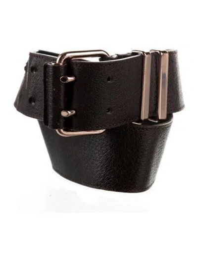 Pre-owned Balenciaga 148962 Leather Belt In Brown