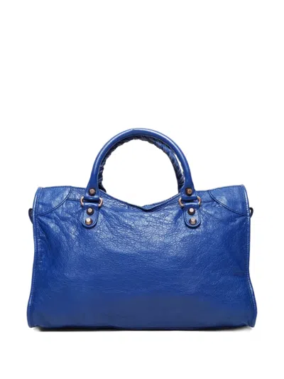 Pre-owned Balenciaga 2000-2015s Giant City Bag In Blue