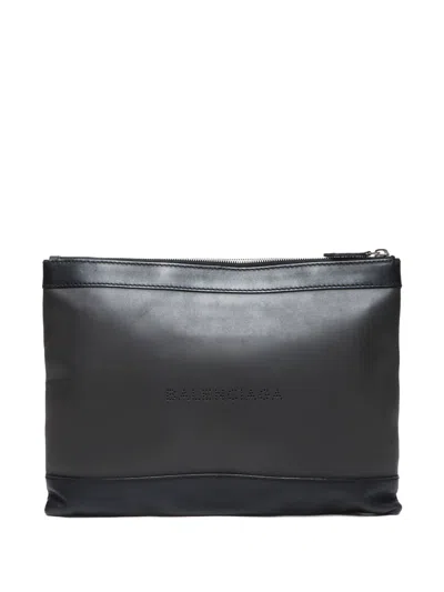 Pre-owned Balenciaga 2000-2020 Medium Navy Clip Clutch Bag