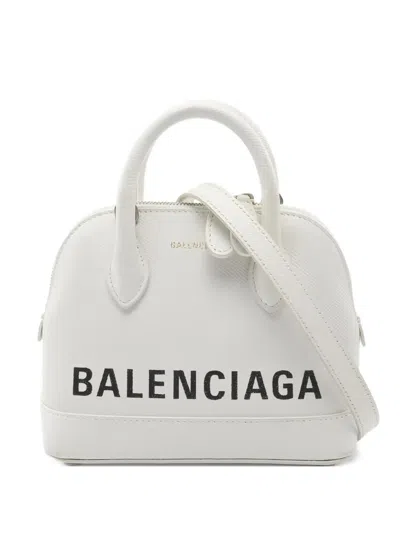 Pre-owned Balenciaga 2000 Xxs Ville Handbag In White