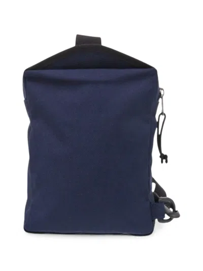 Pre-owned Balenciaga 2000-2017 Nylon Explorer Crossbody Bag In Blue