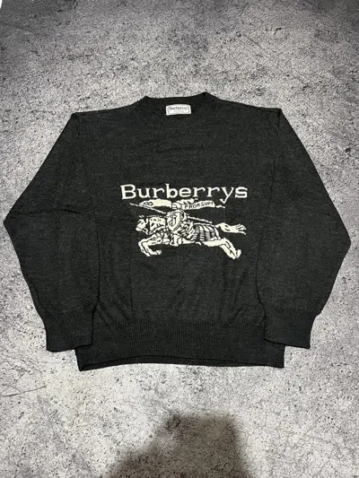 Pre-owned Balenciaga 2000s Archival Burberrys Prorsum Sweater Knitwear Y2k In Gray