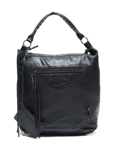 Pre-owned Balenciaga 2000s Day Shoulder Bag In 黑色