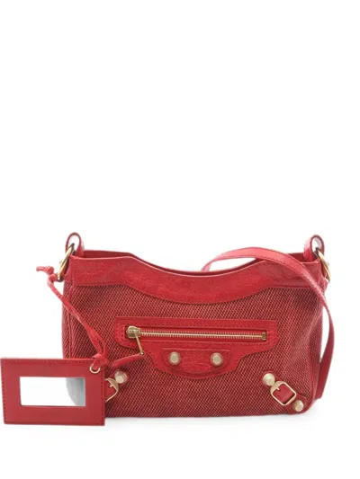 Pre-owned Balenciaga 2000s Giant Hip Shoulder Bag In Red