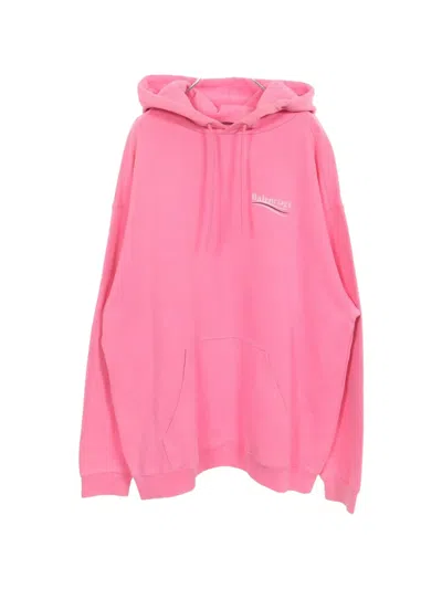 Pre-owned Balenciaga 2000s Logo-print Hoodie In Pink