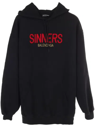 Pre-owned Balenciaga 2000s Sinner Hoodie In Black