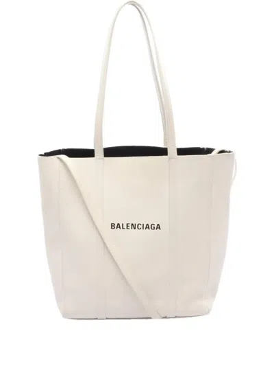 Pre-owned Balenciaga 2000s Xs Everyday Tote Bag In White