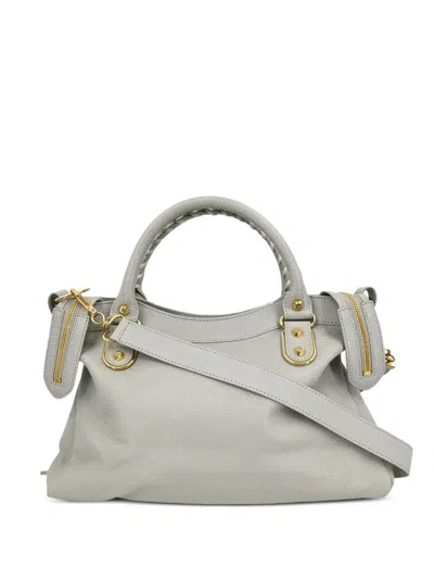 Pre-owned Balenciaga 2003 Metallic Edge Classic Tote Bag In Gray