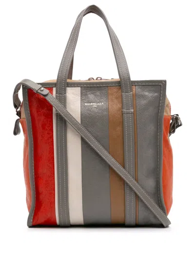 Pre-owned Balenciaga 2005 M Lambskin Bazar Shopper Satchel
