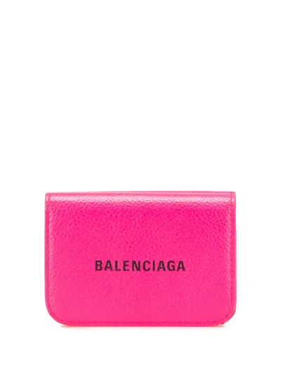 Pre-owned Balenciaga 2007-2020 Mini Leather Cash Trifold Wallet Small Wallets