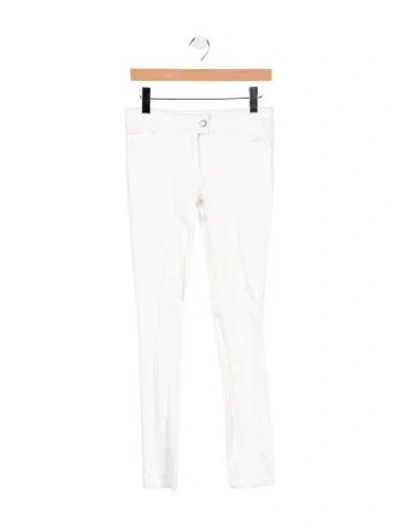 Pre-owned Balenciaga 2007 Straight Leg Jeans In White