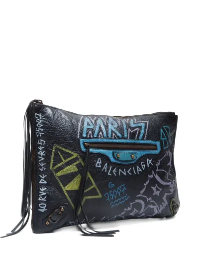 Pre-owned Balenciaga 2010-2020 Graffiti Clutch Bag