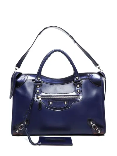 Pre-owned Balenciaga 2010-2020 Large City 2way Handbag In Purple