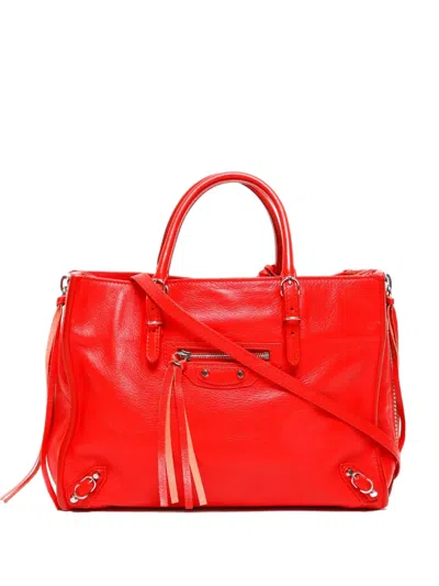 Pre-owned Balenciaga 2010-2020 The Paper Mini Bag In Red
