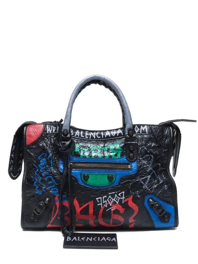 Pre-owned Balenciaga 2010-2020s Graphic City Shoulder Bag
