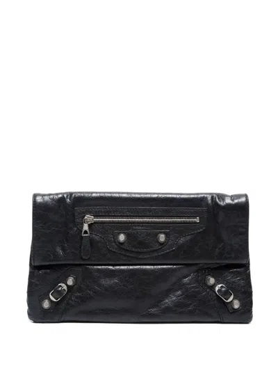 Pre-owned Balenciaga 2010-2024 Envelope Clutch Bag In Black