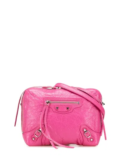 Pre-owned Balenciaga 2010-2024 Lambskin Motocross Classic Reporter Xs Crossbody Bag