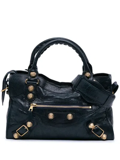 Pre-owned Balenciaga 2010-2024 Lambskin Motocross Giant 21 Classic City Satchel