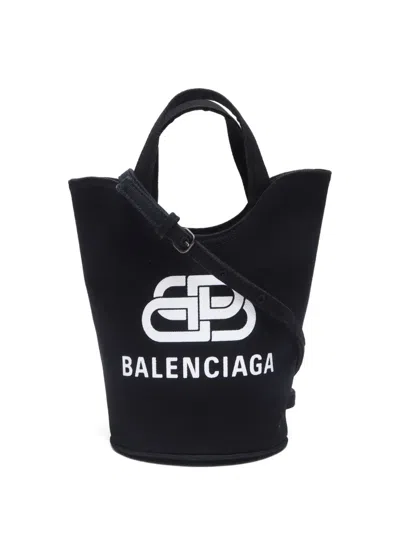 Pre-owned Balenciaga 2010-2024 Logo-print Bucket Bag
