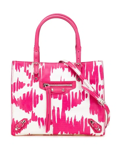 Pre-owned Balenciaga 2010-2024 Mini Leather Papier A4 Satchel