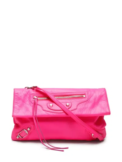 Pre-owned Balenciaga 2010-2024s Envelope Two-way Bag In 粉色
