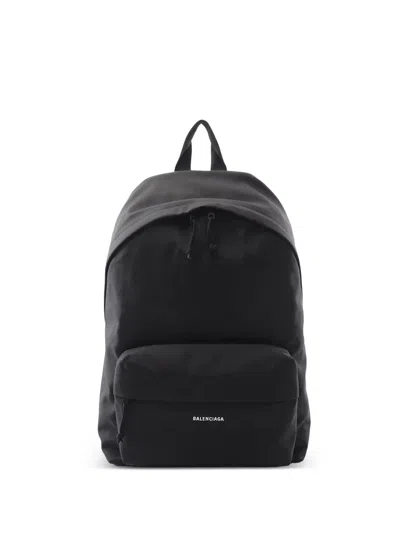 Pre-owned Balenciaga 2010-2025 Nylon Explorer Backpack In Black