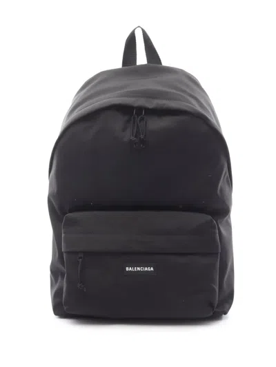 Pre-owned Balenciaga 2010-2025 Nylon Explorer Backpack In Black