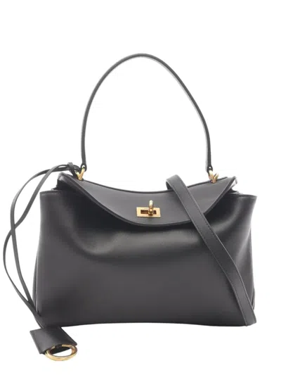 Pre-owned Balenciaga 2010-2025 Small Leather Rodeo Satchel In Black
