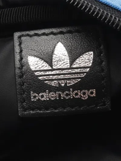 Pre-owned Balenciaga 2010-2025 X Adidas Canvas Crossbody Shoulder Bag In Black