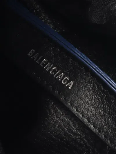 Pre-owned Balenciaga 2010-2025 Xs Leather Everyday Tote Bag In Blue
