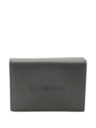 Pre-owned Balenciaga 2010 Cash Wallet In Gray