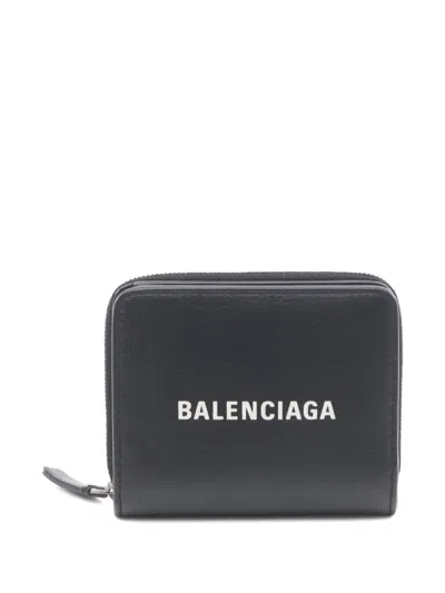 Pre-owned Balenciaga 2010 Everyday Billfold Wallet In Black