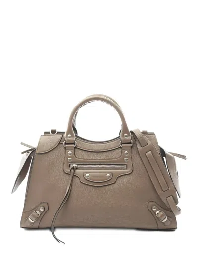 Pre-owned Balenciaga 2010 Neoclassical Leather Handbag In Neutral