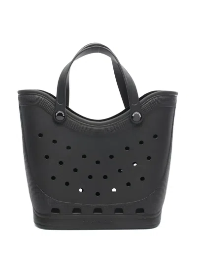 Pre-owned Balenciaga 2010's X Crocs Large Tote Bag In Black